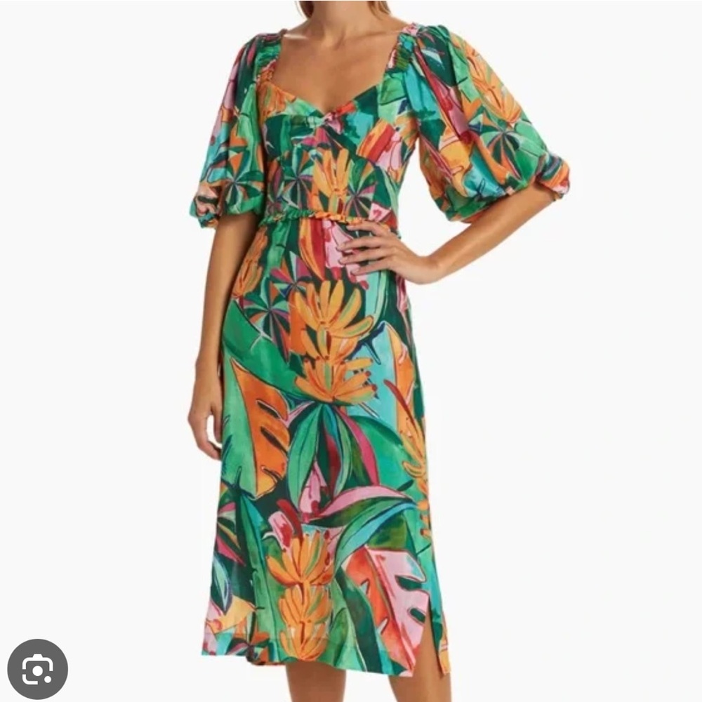 Farm Rio Banana Foliage Dress - Picture 2 of 7